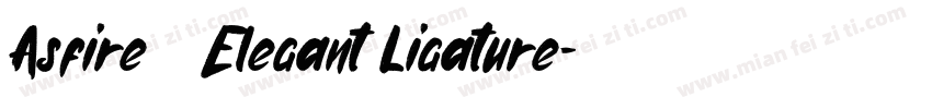 Asfire – Elegant Ligature字体转换